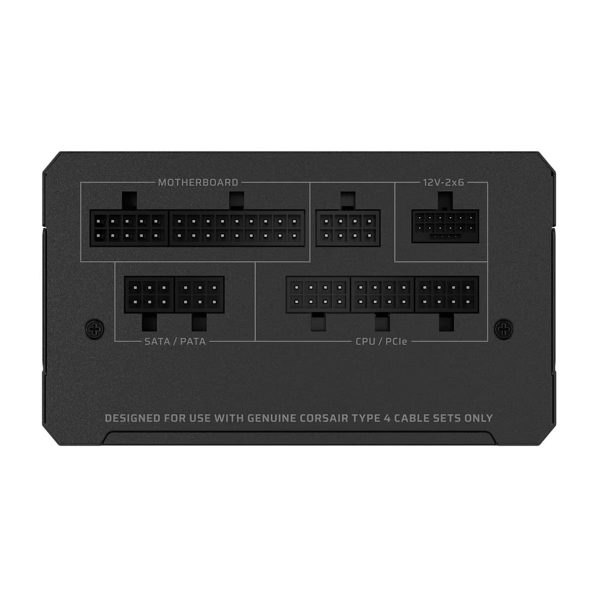 Corsair RM1000e 2025 1000W 80+ Gold voeding met PCIe 5.1 en volledig modulair ontwerp, geschikt voor high-performance gaming en PC-builds.