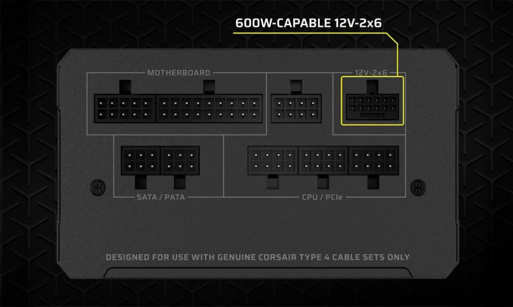 Corsair RM1000e 2025 1000W volledig modulaire voeding met 80+ Gold efficiëntie, PCIe 5.1 ondersteuning en ATX 3.1 compatibiliteit, ideaal voor high-performance gaming systemen.