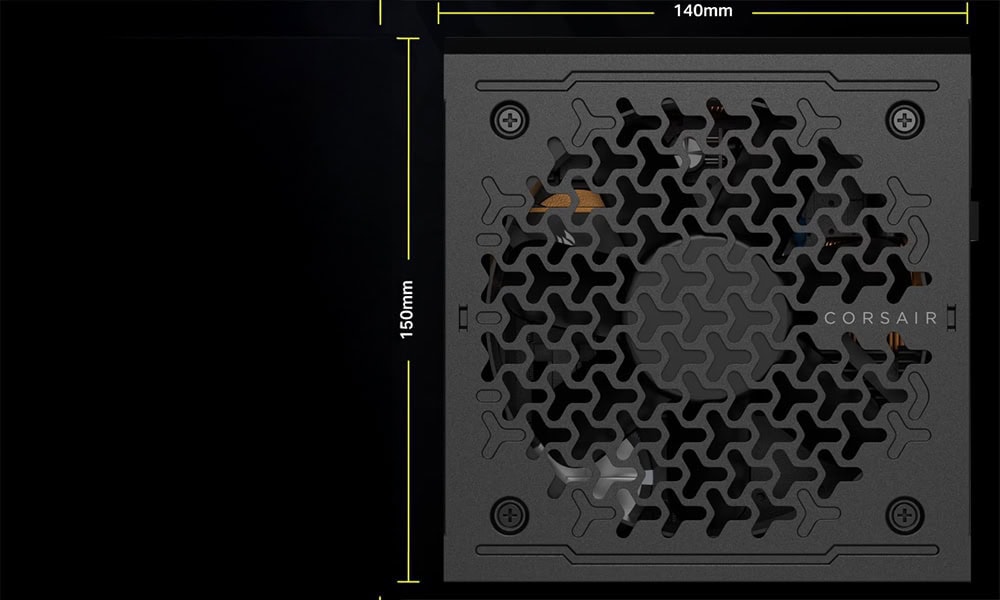 Corsair RM1000e 2025 1000W voeding met 80+ Gold certificering en PCIe 5.1 ondersteuning, volledig modulair ontwerp, geschikt voor high-performance gaming en krachtige PC-builds.
