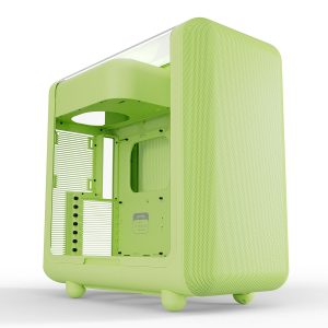 Optimaal design van de HYTE X50 Matcha behuizing met gehard glas en USB 3.2, perfect voor gaming en high-performance PC builds.