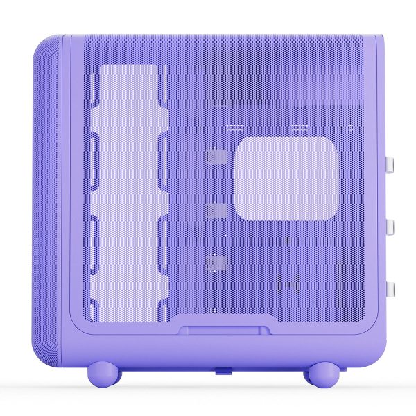 Taro Milk Hyte X50 behuizing met gehard glas en USB 3.2, geschikt voor gaming en krachtige PC-builds.