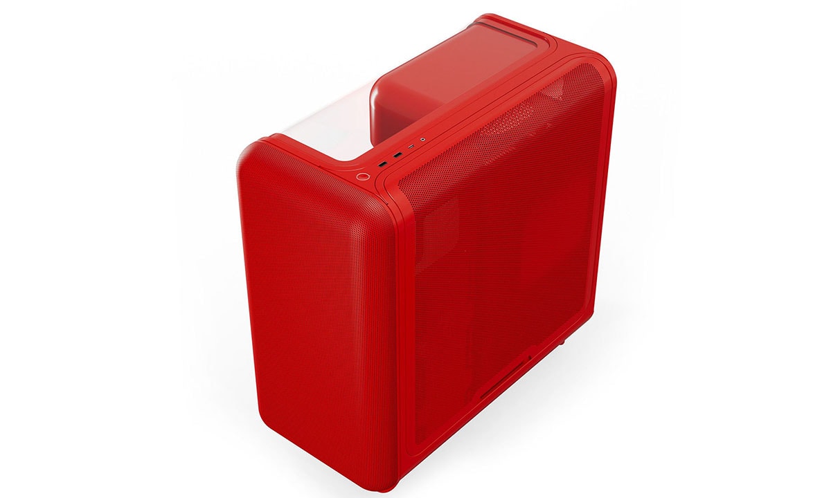 Rode HYTE X50 Wild Cherry ATX mid tower gaming behuizing met USB 3.2 en glas voor optimale gaming prestaties.