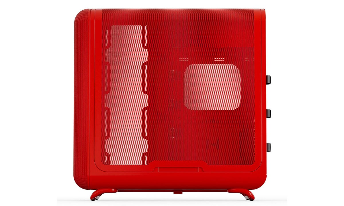 Geleverd in een opvallende Wild Cherry kleur, de HYTE X50 behuizing met Gehard Glas en USB 3.2 biedt een stijlvol en functioneel ontwerp voor gaming PC's.