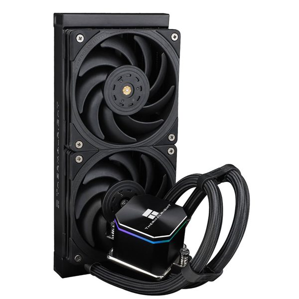 Thermaleight Frozen Edge 240 Zwart CPU waterkoeler met dual fans voor Intel en AMD, geschikt voor krachtige gaming PC's en overklokking.