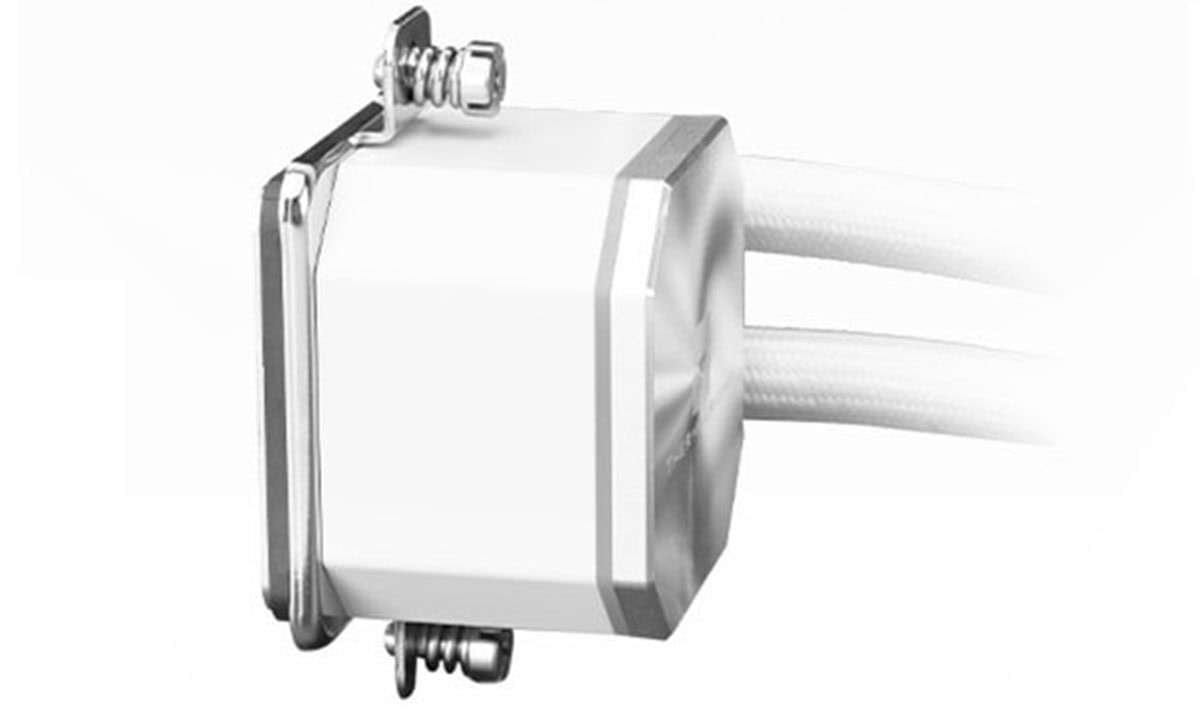 Koelblok voor CPU waterkoeler, compatibel met Thermalright Frozen Edge 240, wit, 240mm, geschikt voor Intel en AMD systemen.