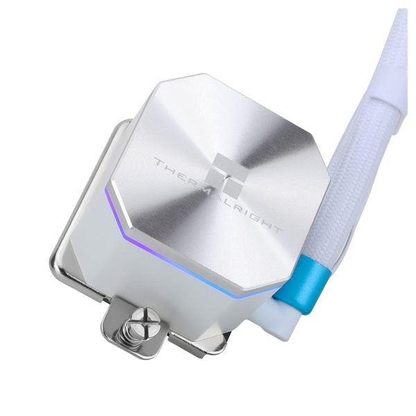 Thermalright Frozen Edge 240 witte CPU waterkoeler voor Intel en AMD, met RGB-verlichting en compatibiliteit voor optimale koeling. Geschikt voor gaming en high-performance systemen.