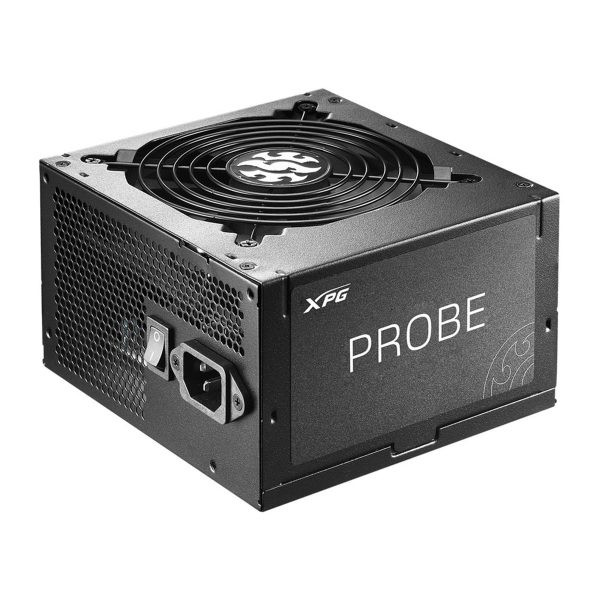 XPG Probe voeding voor gaming PC, 650W, 80+ Bronze, betrouwbare stroomvoorziening voor gaming en high-performance systemen.