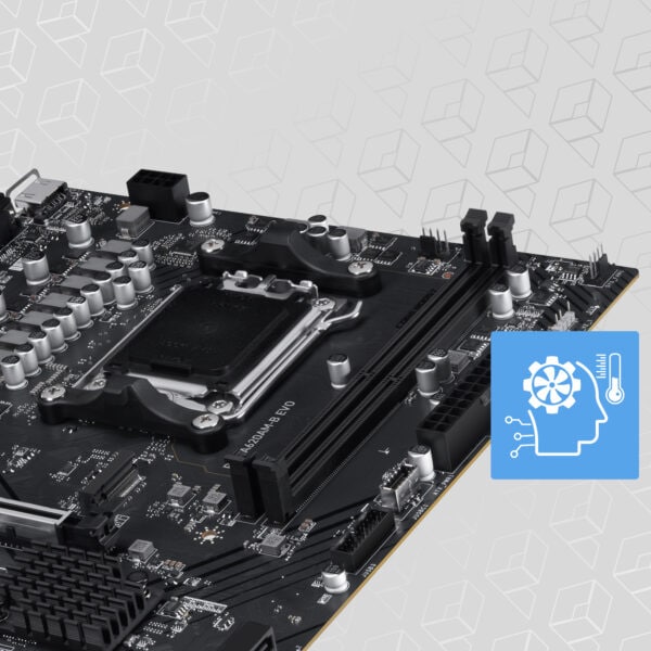 MSI PRO A620AM-B EVO moederbord met DDR5, AM5 socket, M.2, HDMI en VGA aansluitingen, geschikt voor gaming en high-performance PC builds.