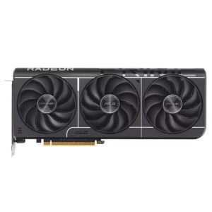 ASUS Prime Radeon RX 9070 EVO OC Edition grafische kaart met 16GB GDDR6 geheugen en 256-bit interface, ontworpen voor gaming en high-performance grafische toepassingen.