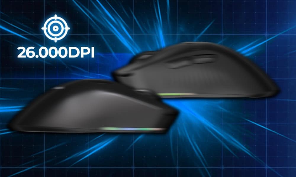 Professionele draadloze gaming muis met OLED-scherm, 26.000 DPI, RGB-verlichting en geavanceerde functies voor ultieme gamingervaring.