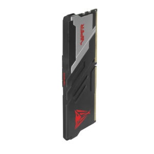 Patriot Viper Venom 16GB DDR5 RAM module met zwart en rood ontwerp, geschikt voor high-performance gaming en overklokken.