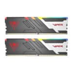 Patriot Viper Venom RGB 32GB (2x16GB) 6000MHz CL36 INTEL XMP 3.0 – AMD EXPO DDR5 Ram (PVVR532G600C30K)