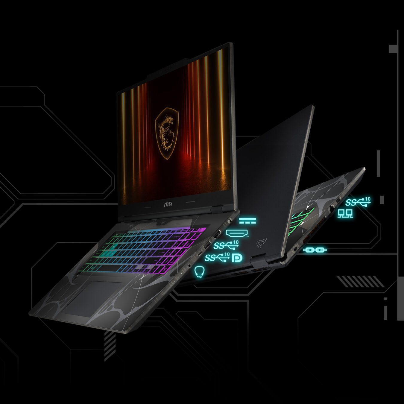 MSI CYBORG 17 B13WFKG-229NL Intel Core i7-13620H 16GB DDR5 512GB SSD GeForce RTX 5060 8GB 17.3 inch Full HD 144Hz IPS-level W11 Home Gaming Laptop h10