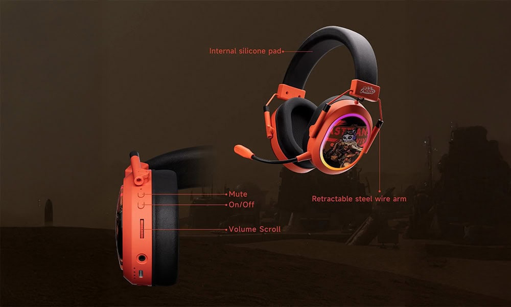 AKKO MA02W Wasteland Survival RGB Draadloze Gaming Headset h6