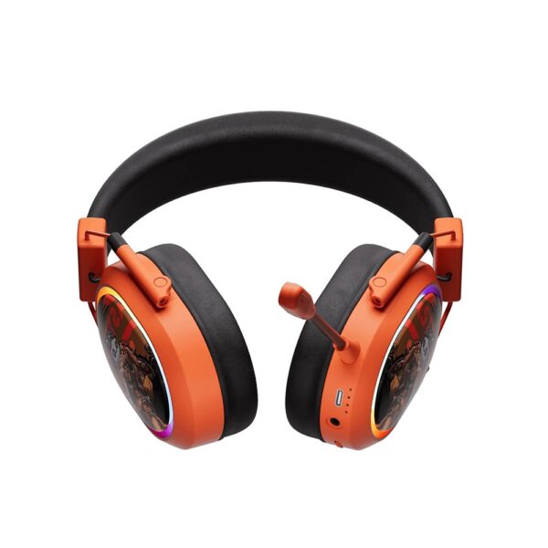 AKKO MA02W Wasteland Survival RGB Draadloze Gaming Headset, kleurrijk en comfortabel met RGB-verlichting, ideaal voor gamers die op zoek zijn naar een draadloze headset met uitstekende geluidskwalitei.