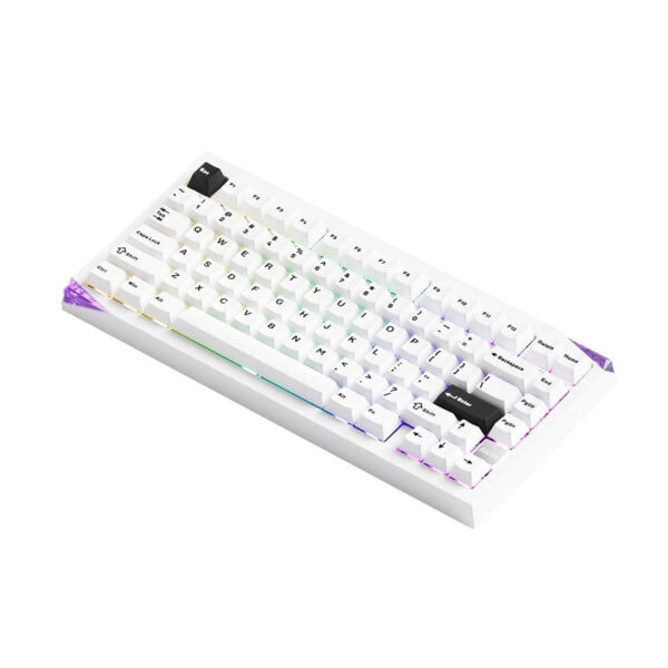 Compact mechanisch gaming toetsenbord met Stellar Rose Switches, draadloos en RGB-verlichting, perfect voor gamers en professionals.