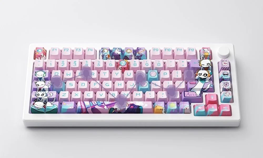 AKKO MOD 007B HE PC 7e Verjaardag Hall Effect Magnetische Switch RGB Draadloos Hotswap Gaming Toetsenbord.