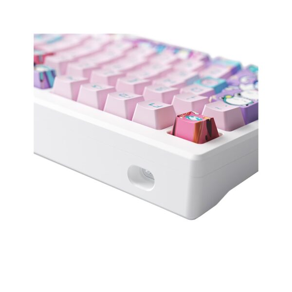 Compact AKKO MOD 007B HE draadloos gaming toetsenbord met magneetische switches, RGB-verlichting en 8K Hz polling rate, ideaal voor gamers en tech-liefhebbers.