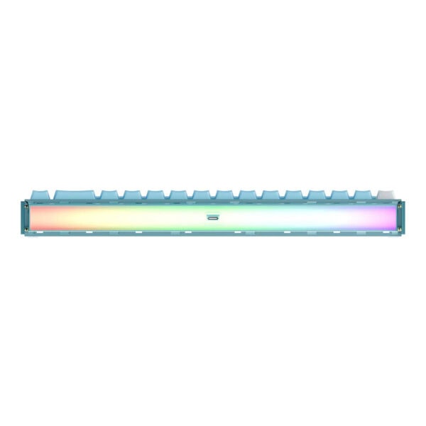 Compact draadloos gaming toetsenbord met RGB-verlichting, Hall-effect switches, 65% layout en magnetische switches voor optimale gaming prestaties.