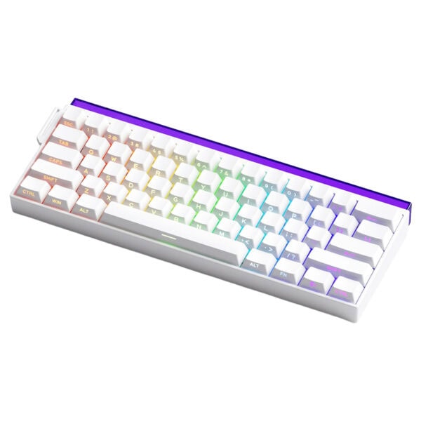 Compact RGB gaming toetsenbord met magnetische switches, Hall-effect technologie en 8K Hz polling rate, perfect voor gamers en typing enthusiasts.