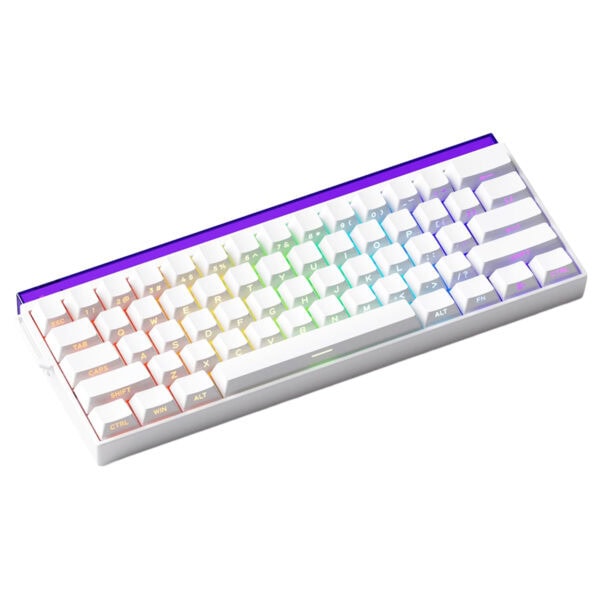 Compact RGB gaming toetsenbord met magnetische switches, Hall-effect technologie en 8K Hz polling rate, perfect voor gamers en tech-liefhebbers.