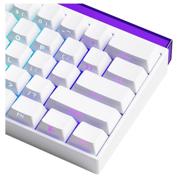 Compact RGB gaming toetsenbord met magnetische switches, Hall-effect technologie en 8K Hz polling rate, perfect voor gamers en tech-liefhebbers.