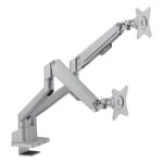 Brateck 17-32 inch Compatibele Dubbele Arm Gasveer Grijze Monitorarm (LDT62-C024)