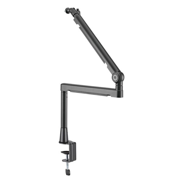 Professionele Brateck microfoonarm van 719mm, ideaal voor streaming, podcasting en opnames, met stevige klem en verstelbare arm voor optimale positionering.