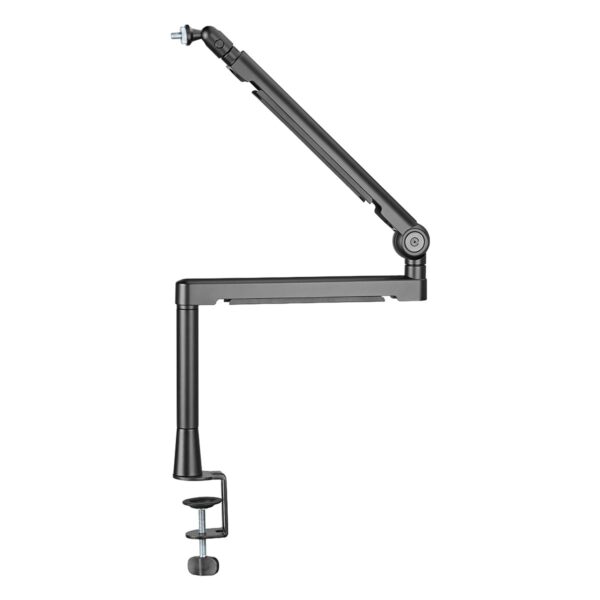 Professionele Brateck microfoonarm van 719mm, ideaal voor streaming, podcasting en opname studio's, met stevige klem en verstelbare arm voor optimale positionering.