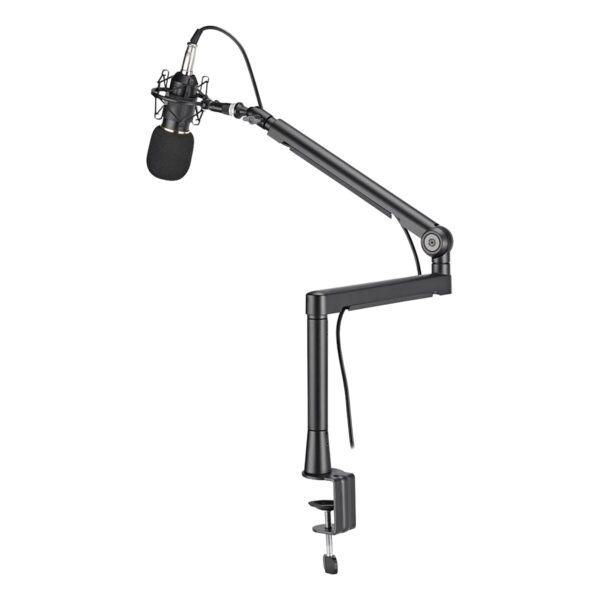 Professionele microfoonarm van 719mm voor streaming, podcasting en opname, geschikt voor optimale positionering en geluidskwaliteit.