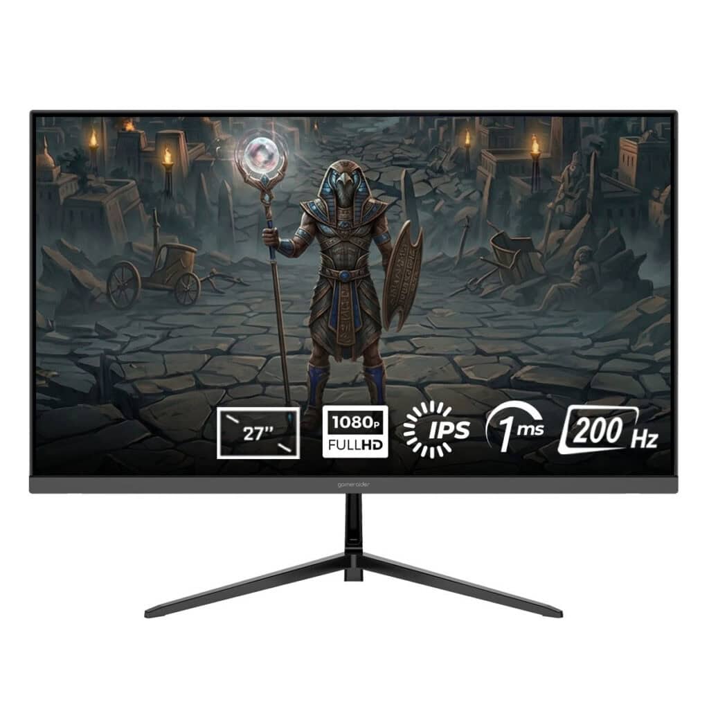 Optimaal 27 inch Full HD gaming monitor met 200Hz verversingssnelheid en 1ms responstijd.
