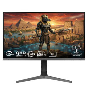 Azoth Gaming 27 inch gaming monitor met 240Hz verversingssnelheid en 2K QHD-resolutie.