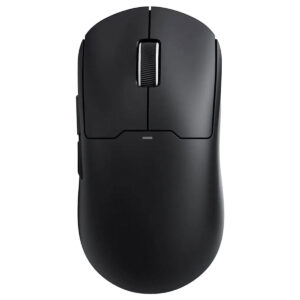 Professionele gaming muis Azoth A5 V2 in zwart, met 8K Hz bedrade en 4K Hz draadloze connectiviteit, ideaal voor gamers die precisie en snelheid zoeken.