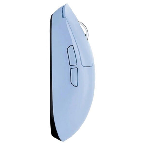 Azoth Gaming A5 V2 Ultra Blue gaming muis met 8K Hz bedrade en 4K Hz draadloze connectiviteit, ontworpen voor precisie en snelheid tijdens gaming sessies.