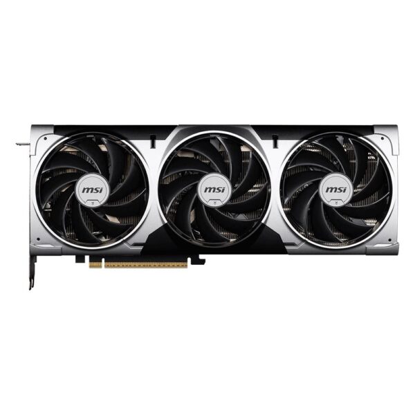 Drieventilatoren MSI GeForce RTX 5070 Ti Ventus 3X OC grafische kaart met geavanceerde koeling en GDDR7 geheugen voor gaming en high-performance toepassingen.