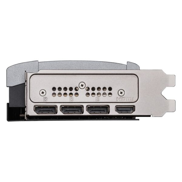 GeForce RTX 5080 Ventus 3X OC grafische kaart met HDMI en DisplayPort aansluitingen, geschikt voor high-end gaming en grafisch ontwerp.