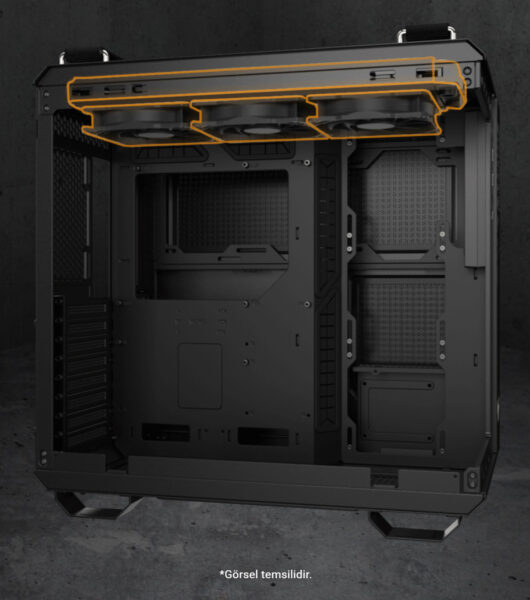 TUF Gaming GT502 Horizon ARGB - Black Edition ASUS TUF Gaming GT502 Horizon ARGB Zwarte Gaming Behuizing h6