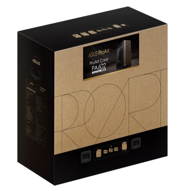 Asus Proart Pa602 Walnut Wood Edition Gehard Glas Usb 3.2 Mid Tower E Atx Behuizing 18