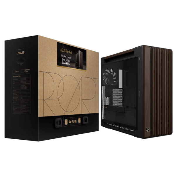 Asus Proart Pa602 Walnut Wood Edition Gehard Glas Usb 3.2 Mid Tower E Atx Behuizing 19