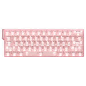 Pink RGB gaming toetsenbord met mechanische switches en magnetische schakelaar.