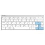 DAREU EK868 White 65% Brown Low-Profile Switch Bluetooth Engels Mechanisch Gaming Toetsenbord
