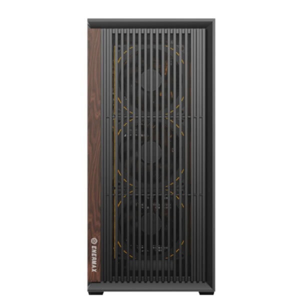 Energiezuinige Enermax K3 AIR behuizing met drie ARGB-verlichte ventilatoren, gehard glas zijpaneel en stevige constructie, ideaal voor gaming en high-performance PC builds.