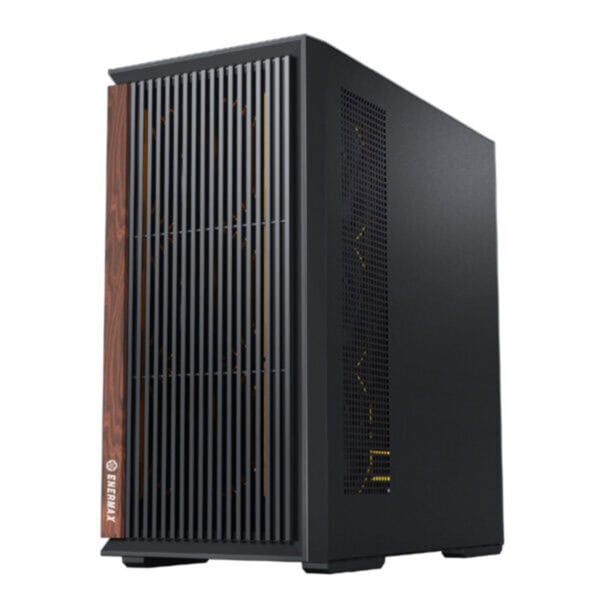 Moderne Enermax K3 AIR mid-tower gaming behuizing met ARGB-fans, gehard glas en USB 3.2, ontworpen voor optimale koeling en stijl voor gaming PC's.