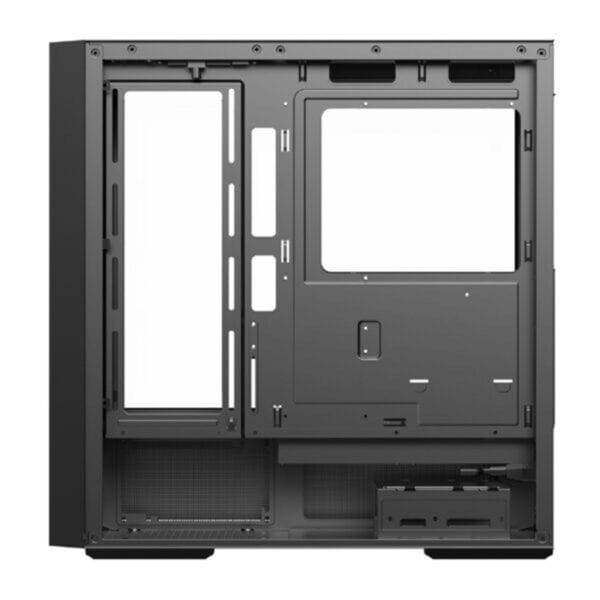 Robuuste Enermax K3 AIR mid tower ATX behuizing met 3x120mm ARGB ventilatoren, gehard glas zijpaneel, USB 3.2 en ruimte voor krachtige gaming hardware.