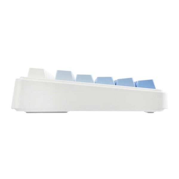 Mechanisch gaming toetsenbord EPOMAKER F75 met blauwe LEOBOG Reaper switches, RGB-verlichting en draadloze hot-swap functionaliteit, ideaal voor gamers en computerliefhebbers.