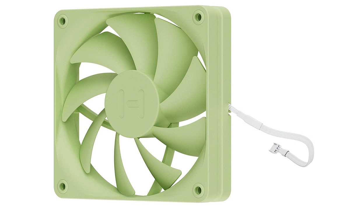 Ventilator van 120mm in Matcha Milk kleur, geschikt voor PC-behuizingen, biedt efficiënte koeling en stil geluid, ideaal voor gaming en high-performance systemen.