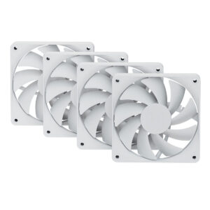 Hyte FA12 Snow White 120mm ventilatoren voor PC-behuizingen.