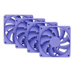 Hyte FA12 Taro Milk 120mm ventilatoren voor PC-behuizingen, 4-pack, stille en efficiënte koeling voor gaming en high-performance systemen.