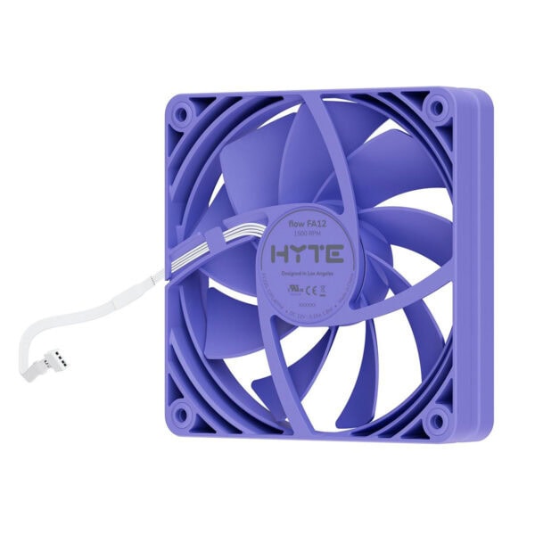 Hyte FA12 Taro Milk 120mm ventilator voor PC-behuizingen, stil en efficiënt, ideaal voor optimale koeling en luchtstroom in gaming- en high-performance systemen.