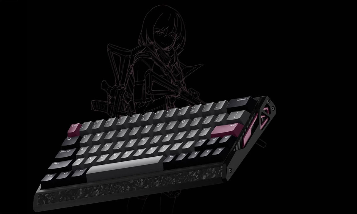 Compact mechanisch gaming toetsenbord met zilveren Blade design, RGB-verlichting, magnetische switches, hall effect, hot-swap functies en 8K Hz polling rate voor optimale gamingprestaties.